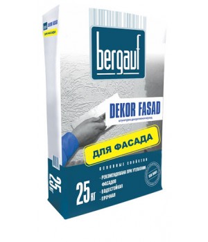 Штукатурка Бергауф DEKOR FASAD серый 2,5мм 25кг 