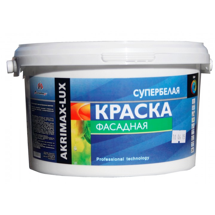 Краска фасадная 'Akrimax-LUX', 1,5 кг